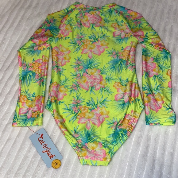 NWT Cat & Jack long sleeve swimsuit - Picture 4 of 6